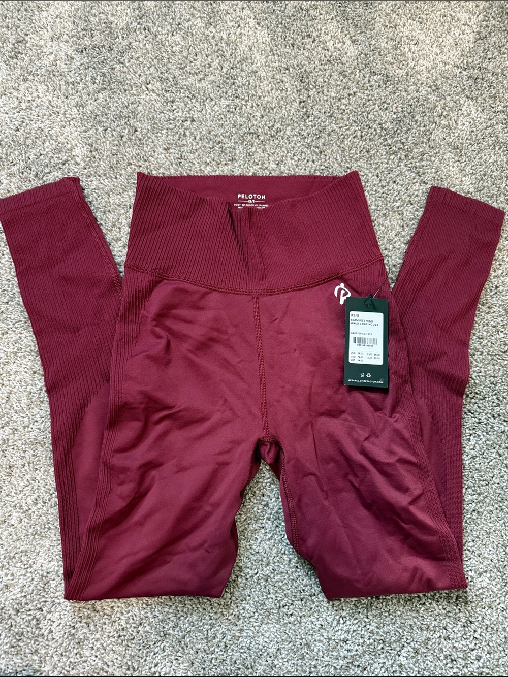 Peloton Ribbed High-Waist Leggings